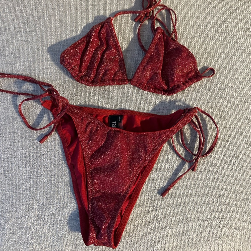 Triangl Swimwear Sparkling Burgundy Bikini